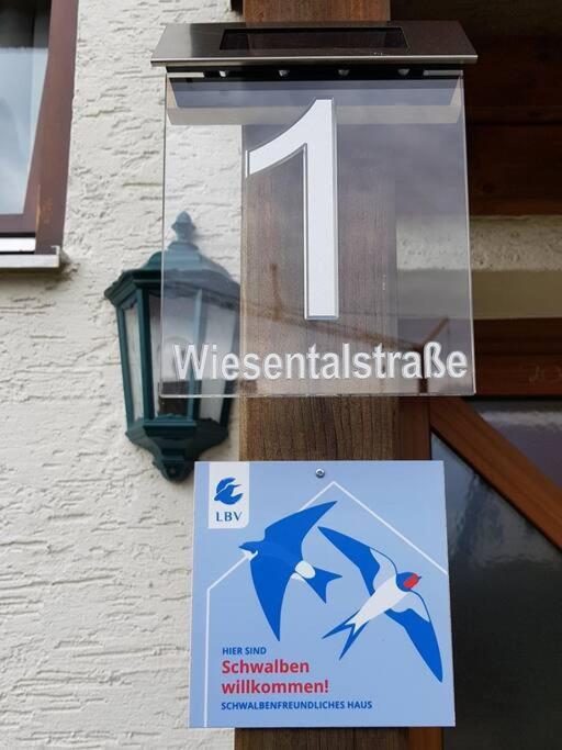 Ferienwohnung Wiesental 89331 Burgau, Wiesentalstrasse 1 Eksteriør billede